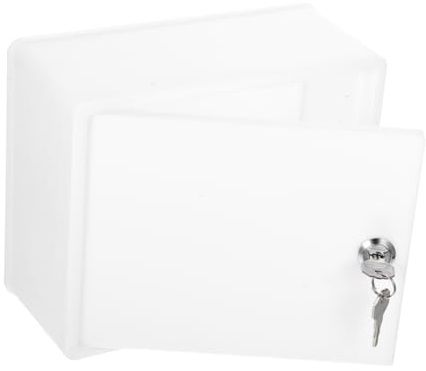 iplusmile Caja de Leche de Pared Cerradura y Diseño Compacto, Plástico Resistente y Ligera para Almacenamiento Seguro Hogar