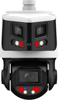 EmpireTech Panoramic & PTZ Wired IP POE Camera 8MP+4MP 10x Optical Zoom Starlight Smart Dual Light,180° Wide Angle, IVS,PTZ3E10X T180