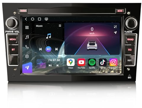 Qualcomm 8 Núcleos 8GB+128GB Android 14 Radio Coche Estéreo para Opel Astra H Vectra Corsa C/D Signum Zafira Vivaro Combo GPS Navegador Wireless CarPlay Android Auto DSP WiFi Bluetooth 5.1 USB 4G Dab+
