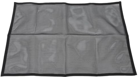 NUOBESTY Mesh Fireplace Screen Panel, Prevents Sparks and Hot Ashes Spilling, Black Pvc Material with Simple Elegant Design for Fireplace Hearth, Suitable for Doorways and Stairs