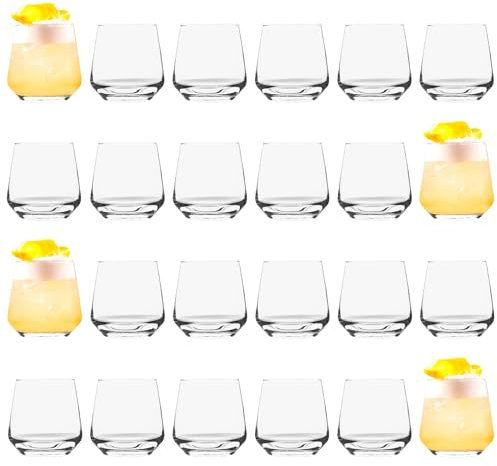 Argon Tableware 24x 345ml Tumbler Whisky Glasses - 'Tallo' Range - Modern Hiball Cocktail Juice Water Drinking Tumblers Set - Dishwasher Safe