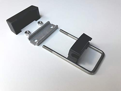 OuM 10 Stück U-Bügelset für 40x100mm Pfosten zur Zaunbesfestigung
