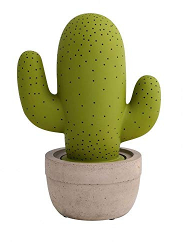 Brandani 53384 Lampe Kaktus sandgrün aus Porzellan