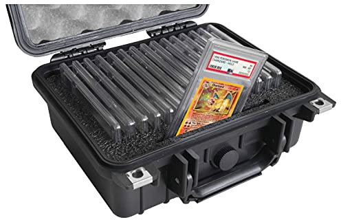 Case Club 31–16 abgestufte Kartenplatten-Sammelhülle – Schlitzaufbewahrung für 16+ Platten, 134 Hüllen, 536 lose Karten – Reiseetui für Pokemon & Sports Trading abgestufte Platten – wasserdicht –