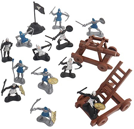 15 x römische Soldaten, Kampfszene, Armee-Infanterie-Actionfigur und Flagge mit Streitwagen, archaische Soldaten, Jungen, ein
