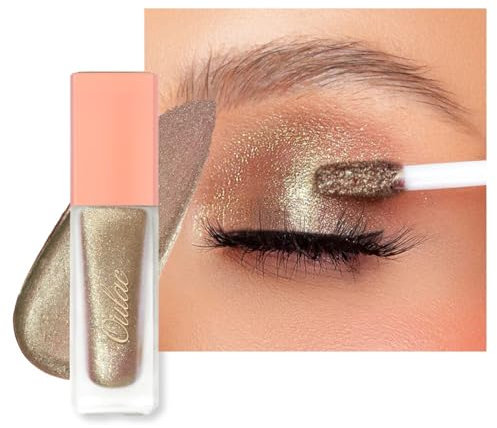 Oulac Fard à Paupières Liquide Scintillant, Fard à Paupières Liquide Pailleté, Paillettes Yeux Maquillage Eyeliner Paillette, Résistant Aux Plis, Anti-écailles, Non Gras, Végétalien, 6.8g (21)