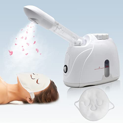 QUWOTXE Steamer viso con braccio allungato sauna facciale a vapore correttamente, per spa, seni, idratante, salone di casa, asciugamano