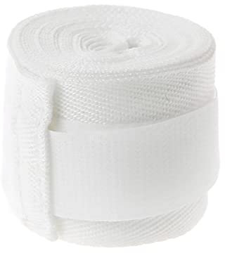 LTLCLZ 5Cm Breite Baumwolle Boxbandage Sport Bundle Strap Sanda Muay Thai Taekwondo Handwickelhandschuhe Boxhandschutz Schutzausrüstung,Weiß,4.5M