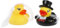 FunX® Juego de 2 patos de baño para novios y novios