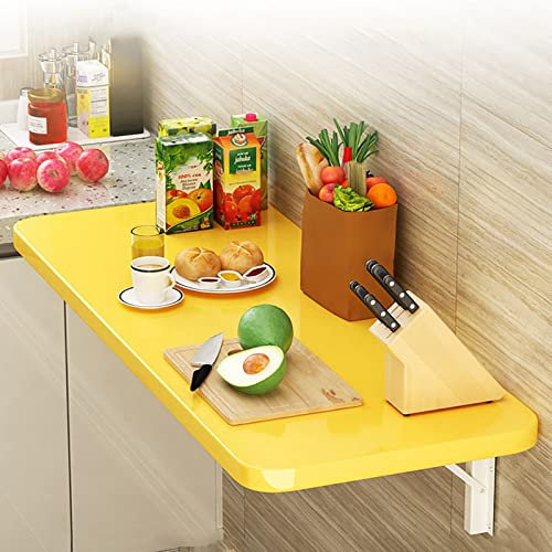 wandklapptisch klapptisch Wand wandtisch klappbar, An der Wand montierter Klapptisch aus Holz, zusammenklappbarer Hängetisch mit Klapptisch, herunterklappbarer schwimmender Schreibtisch für