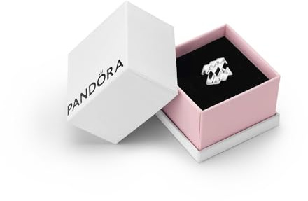 PANDORA Moments, Sparkling Aquarius Zodiac Charm, Gift Box | Sterling Silver Zodiac Dangle Charm, Cubic Zirconia One Side, Beads and Stars Reverse, for Moments Bracelets