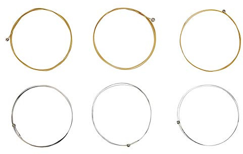 Cordes Mercerisées en Acier Inoxydable, Jeu de Cordes, Accessoire de Pièce de Rechange pour Guitare Folk Classique