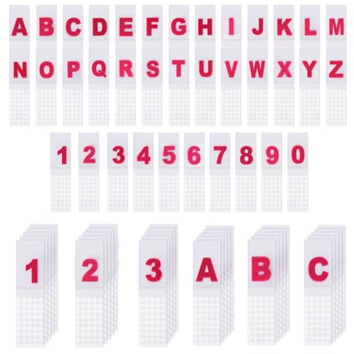 GLOBLELAND 720pcs, 2 Stile, Alphabet Register Und Zahlen Register, Selbstklebend, 0 bis 9 und A Bis Z, Selbstklebende Seitenregister, Ordnerführer, Seitenmarkierungen Für Ordner, Bücher