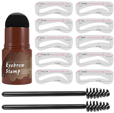 ETUCYNG Eyebrow Stencils, Perfect Eyebrows Tint Set, Eyebrow Stencil 10 Pieces Eyebrow Stencil | Eyebrow Stencils Eyebrow Stamps for Women Girls Daily Life