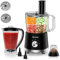 Food Processor & Hachoir Électrique 1500W 2,5L Mixeurs, Batteurs et Robots Multifonctions avec 2L Blender, 200Ml Grinder pour Presse-Agrumes, Crémation de Glace, Broyage, Hacher, Trancher, Trancher