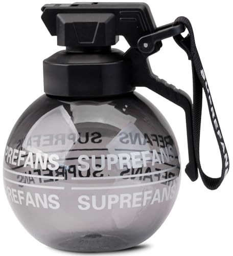 LUCYLANKER Borraccia Grenade, Borraccia Sportiva a Prova di Perdite senza BPA, per Gli Amanti del Fitness e Delle Attività all'aria Aperta, Regali di Compleanno per Uomini e Donne, 520 ML (Nero)