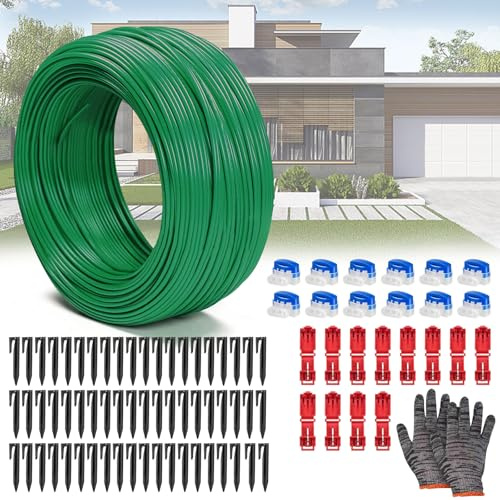 Bocguy Cavo di limitazione per Tosaerba robotizzato, 100 m, Diametro 2,7 mm, Filo in Rame zincato, Compatibile con Gardena Bosch Husqvarna Worx Honda Robomow