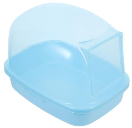 JOINPAYA Bañera para Hámster de Plástico Multifuncional Caja de Arena para Baño de Animales Pequeños y Jerbos, Mantiene Ambiente Seco y Limpio para Mascotas Pequeñas