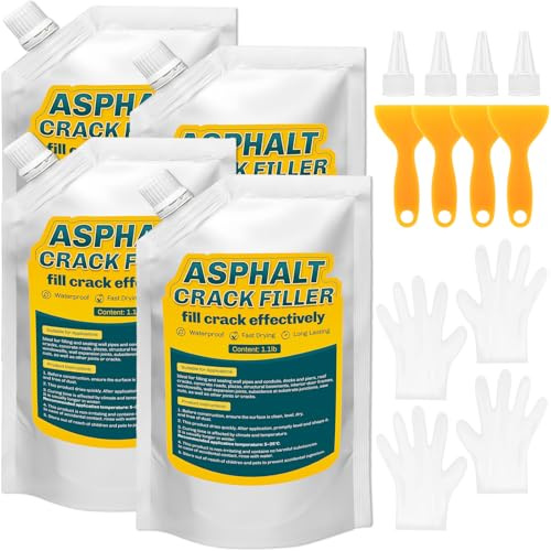 Concrete Crack Filler, 4.4LB Cement Crack Filler, Magic Crack Filler for Concrete, Driveway, Tile, Walkway, Patio, Joint, Indoor and Outdoor - Grey (70oz)