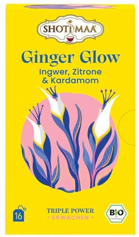 Infuso Bio Ginger Glow Zenzero, Limone & Cardamomo | Shoti Maa - Gamma Tripla Potenza