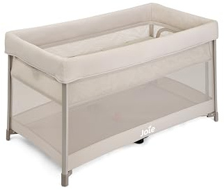Joie Amigo™ 120 Reisebett ab Geburt bis 15 kg, Einhand-Faltmechanismus, kompakt faltbar, mit Bassinet-Einhang, seitlichem Reißverschluss-Zugang und Transporttasche
