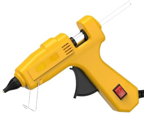 Pistola for colla a caldo professionale da 200 W con ugello in rame, temperatura regolabile, utilizzo stick di 11 mm, strumenti fai te for la casa Pistola per colla a caldo(B)