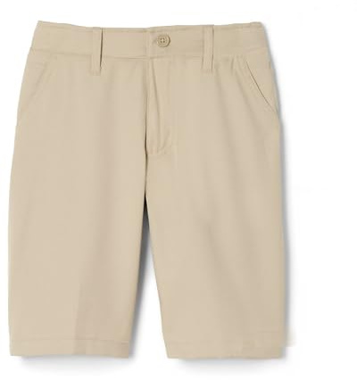 French Toast - Pantalón Corto elástico de Rendimiento con Frente Plano para niños, US 7/EU 122, Azul Marino