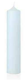 Kerzenrohling zur Verzierung Taufkerze 300 x 50 mm in der Farbe Blau (Hellblau)