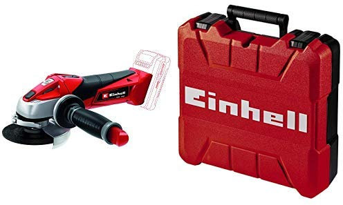 Einhell Akku-Winkelschleifer TE-AG 18/115 Li - Solo Power X-Change (Li-Ion, 18 V, 115 mm Scheibendurchmesser, Wiederanlauf-, Überlastschutz, ohne Akku und Ladegerät, ohne Trennscheibe, inkl. Koffer)