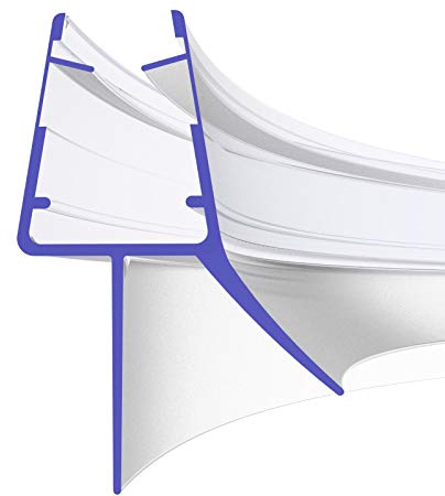 IQ-Handel Duschdichtung Gebogen 80cm 800mm für 5mm, 6mm, 7mm und 8mm 8899 Glasstärke Duschdichtung Wasserabweiser Ersatzdichtung Duschprofil Duschtürdichtung