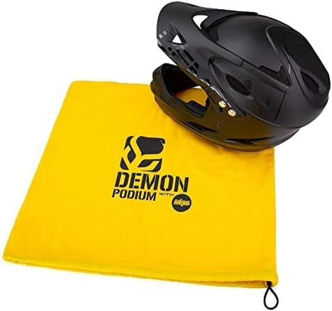 DEMON UNITED Podium Full Face Mountain Bike Helmet Black Includes MIPS Technology (Medium)