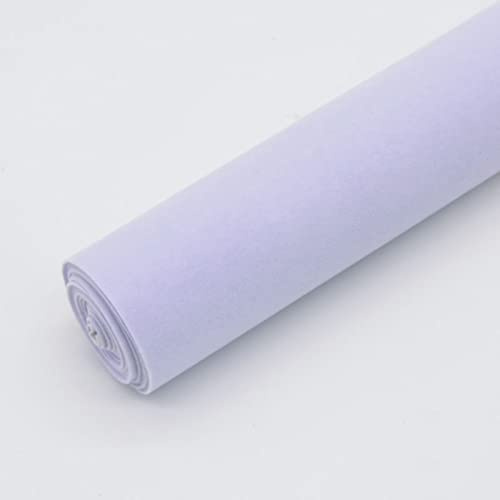 HARICSET 150 cm Breit Bastelfilz Selbstklebend Kinder Vliesstoff Stoff Filzplatten zum Filzuntersetzer Basteln Nähen DIY Patchwork(Size:1.5 * 1m,Color:Helles Lila)