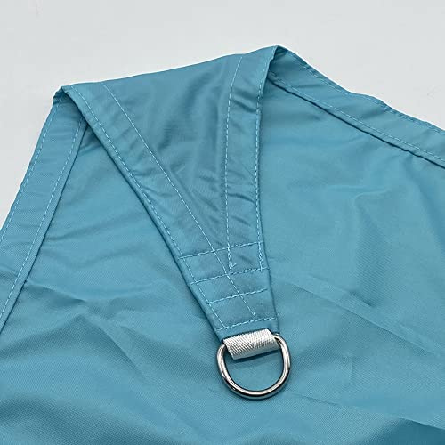HIONRE Tenda da Sole UV HDPE,Tenda a Vela Impermeabile Triangolare, Tenda da Sole Portatile e Sottile, Blu, 5x5x5 m,Vela Ombreggiante Impermeabile