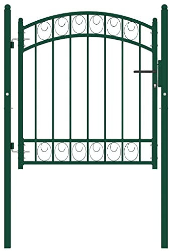 WIFESE 102 x 150 cm, verde per recinzione da giardino, per giardino, recinzione a doppia asta, set completo