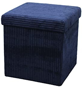 La Maison Large Ottoman Foldaway Storage Blanket Toy Box Bench Corduroy Pouffe Footstool Ottoman