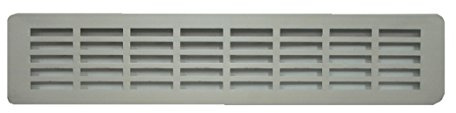 DEMLOU Rejilla de Ventilación de Zócalo 44x7 cm, Aluminio Anodizado.