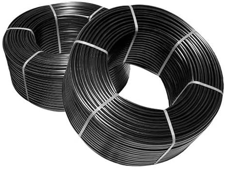 Mugar- Tubería de Riego por Goteo Lisa Negra para Agricultura- 12mm de Diámetro En Rollos de 25 Metros