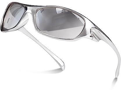 Gafas de sol Protección UV Color polarizado Y2K Gafas de sol de moda para hombres Mujeres Niñas Damas Niños Fiesta Festival Ciclismo Gafas antideslumbrantes