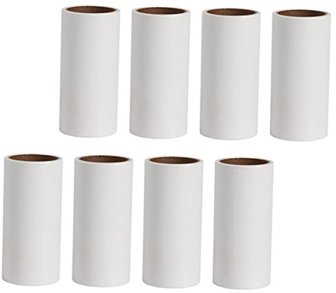 Healeved 8pcs Dust Removal Roller Paper Clothes Hair Sticky Roll Paper for Carpet Pet Hair Remover