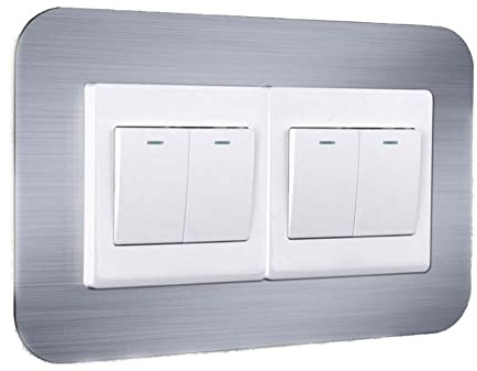 Pegatina de Cubierta para Interruptor de luz, Pegatina de Panel de Enchufe Tipo Hebilla no Adhesiva, Cubierta Protectora de Interruptor Abs para el hogar