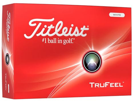Titleist TruFeel Golf Ball, Pack of 12 Balls, White