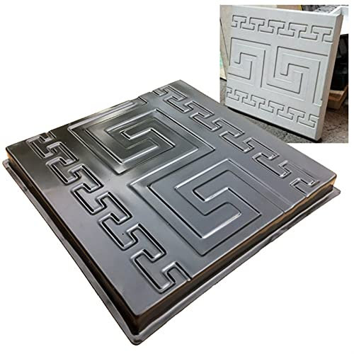 Pflasterform,Pflasterform Gehweg Kunststoffformen for Betongips Wandkunst Dekor Panel Stein Schiefer Pflasterform Fliesen for Gartendekoration 32x32x2.5cm