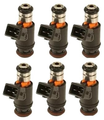 Auto Einspritzdüsen 6 Teil/los Kraftstoff Injektor Für Golf Für Jetta Für EuroVan 2,8 V6 IWP022 805000348303 021906031D 021906031B FJ573