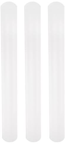 sourcing map 3pcs Fondant Rolling Pin PP 33cm x 3.5cm Non Stick for Baking White