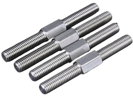 JMORCO Gewindestange 304 Edelstahl Doppelkopf Gewindestange Stick Links und Rechts Gewinde Doppelendgewinde Stange Stehbolzen M4-M16(M10x40mm,10PCS)