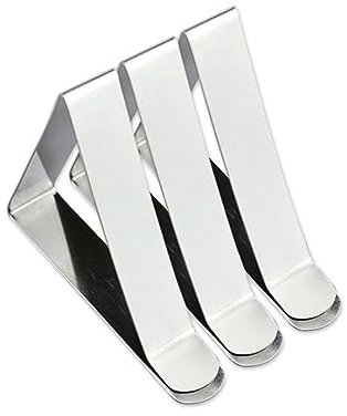 Amosfun Tischdeckenhalter-clips 12er-set 5 Cm Dreieck- Aus Edelstahl Zur Sicheren Befestigung Von Tischdecken Winddicht