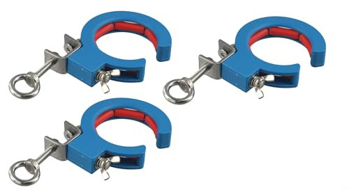 CNANRNANC 3 Stück Kabelrinne Brücke Umlenkrolle Kabelführung Rollensatz Einfädeln Garage Decke Integrierte Verkabelung Kabelverlegung Drahtführung Fixierung (blue)