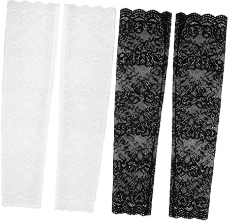 Generisch Elegante Lange Armstulpen Aus Spitze Muster Ellbogenlange Armwärmer Für Hochzeiten Teepartys Und Festliche Anlässe Damen Accessoires Und