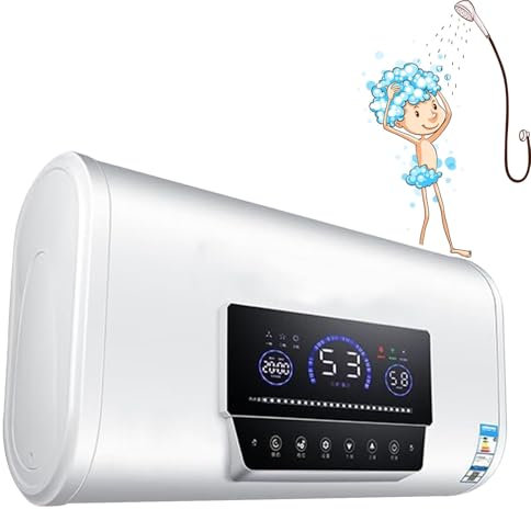 Trasforma il tuo spazio con lo scaldabagno elettrico da 3 kW, dotato di telecomando, touch screen e acqua calda istantanea! Ideale per bagni, hotel e ambienti commerciali,80L