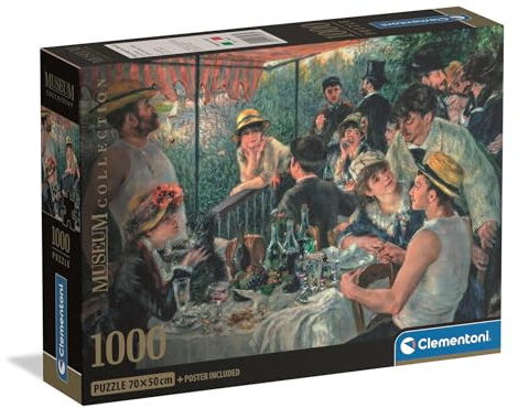 Clementoni - Puzzle Adulto 1000 Piezas Collection Museum Lunch.Boating Party, 37063